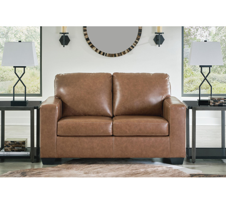 Bolsena Sofa, Loveseat and Recliner - Caramel