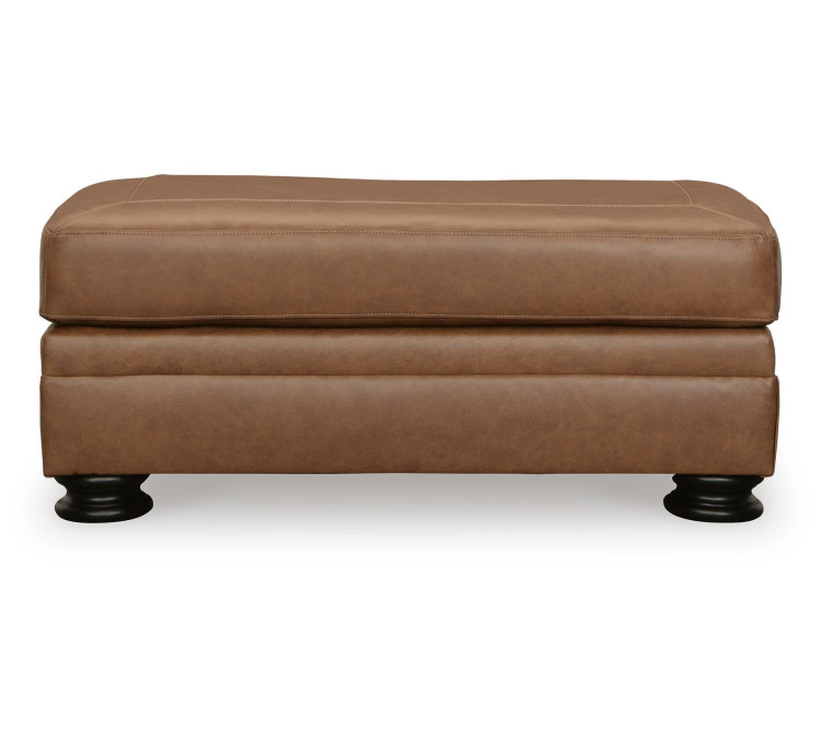 Carianna Chair and Ottoman - Caramel