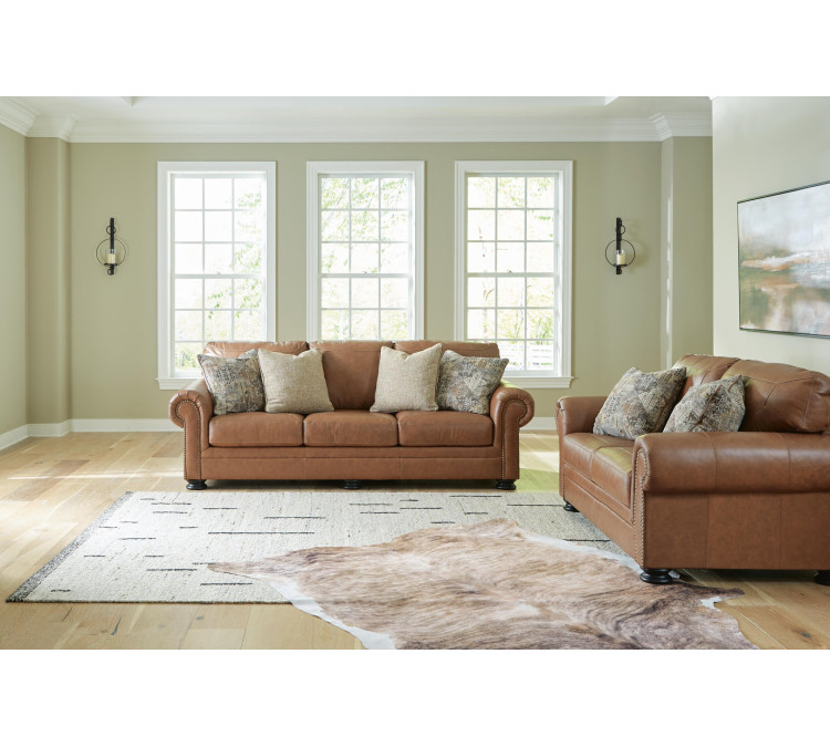 Carianna Sofa and Loveseat - Caramel