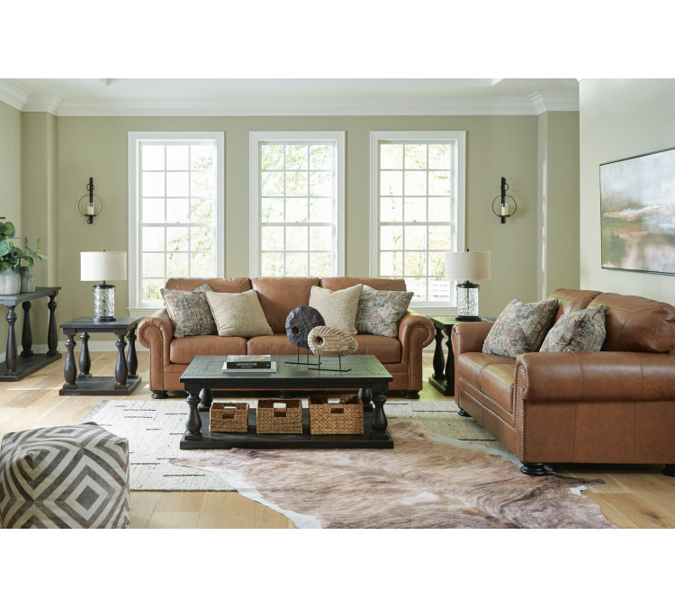 Carianna Sofa and Loveseat - Caramel