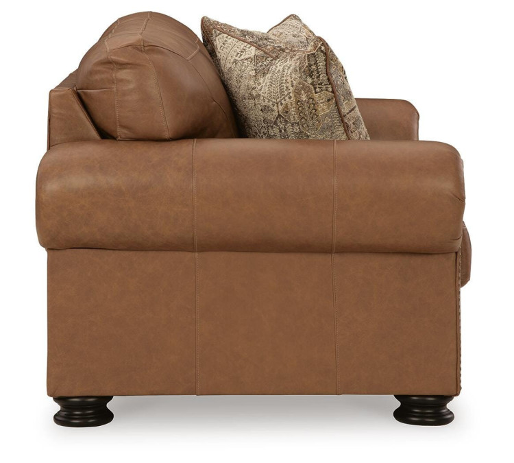Carianna Sofa, Loveseat, Chair and Ottoman - Caramel