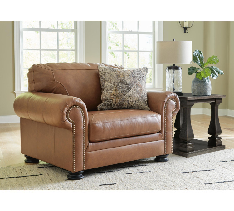 Carianna Sofa, Loveseat, Chair and Ottoman - Caramel