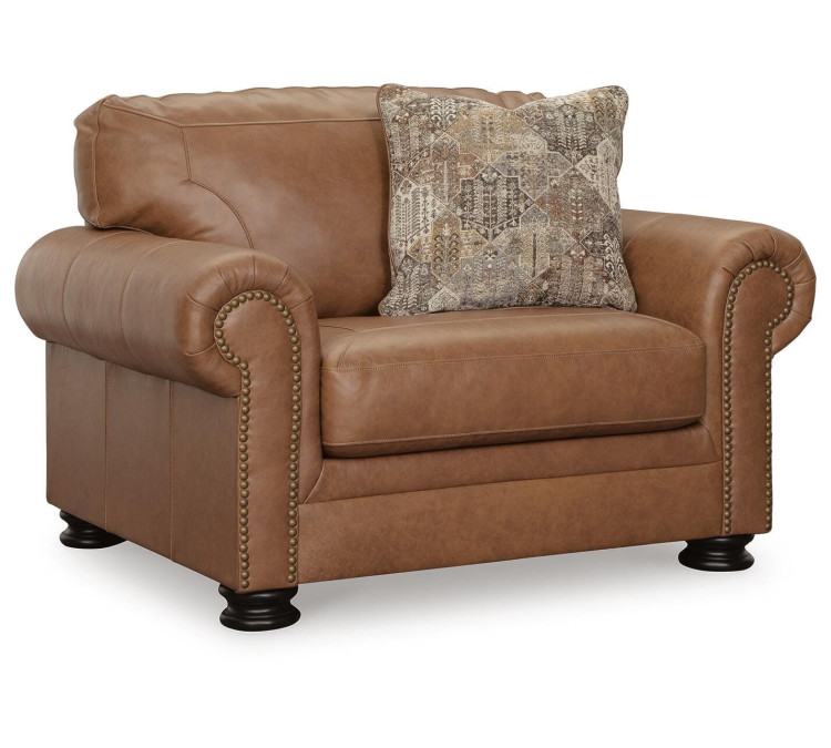 Carianna Sofa, Loveseat, Chair and Ottoman - Caramel