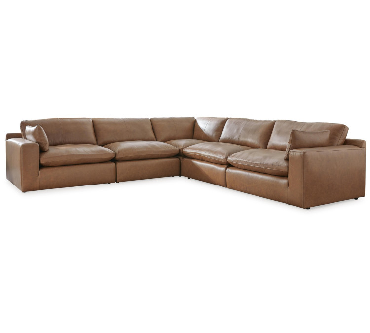 Emilia 5-Piece Sectional - Caramel