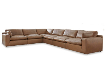 Emilia 6-Piece Sectional - Caramel