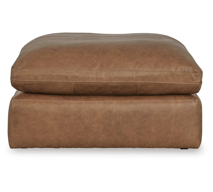 Emilia Oversized Accent Ottoman - Caramel
