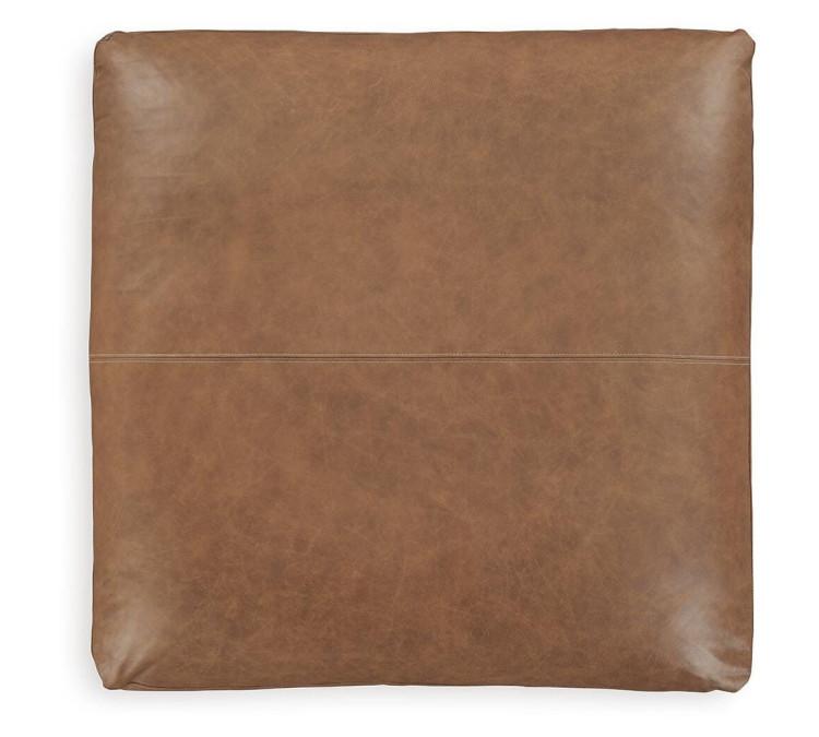 Emilia Oversized Accent Ottoman - Caramel