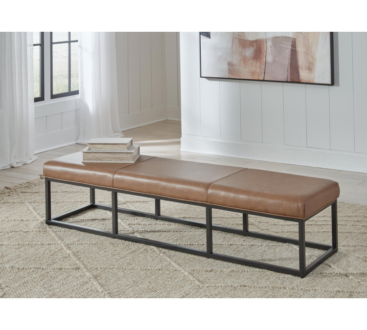 Joston Accent Bench - Caramel