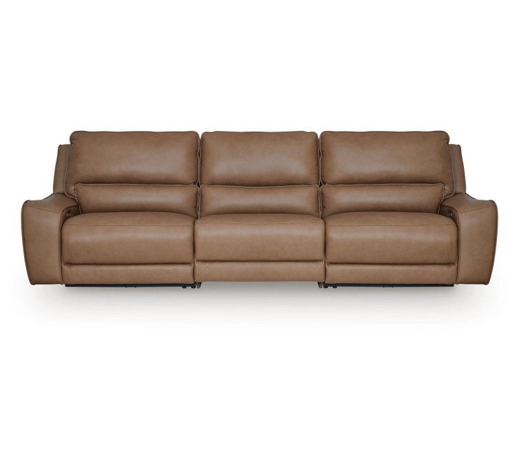 Silverbrooke 3-Piece Power Reclining Sectional - Caramel