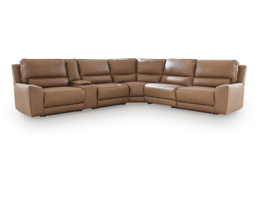 Silverbrooke 6-Piece Power Reclining Sectional - Caramel