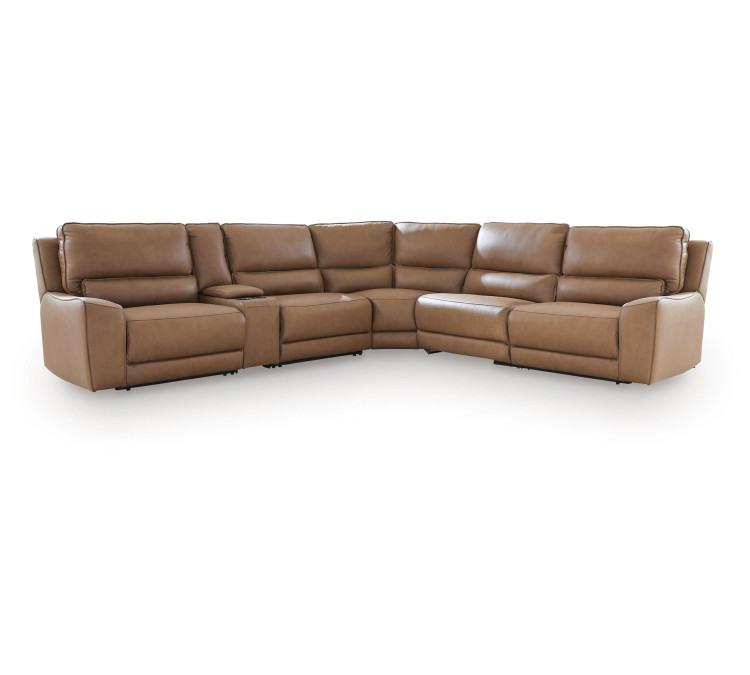 Silverbrooke 6-Piece Power Reclining Sectional - Caramel