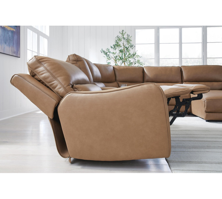 Silverbrooke 6-Piece Power Reclining Sectional - Caramel