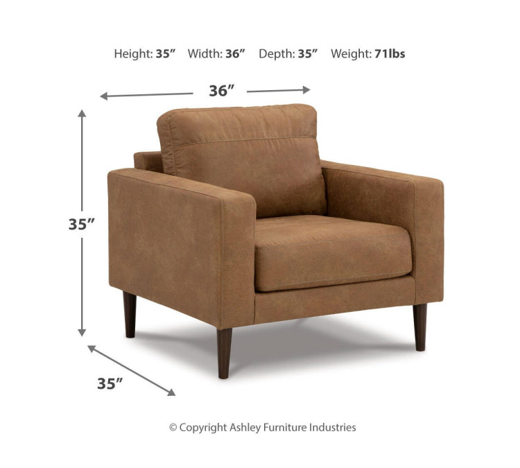 Telora Sofa, Loveseat, Chair and Ottoman - Caramel