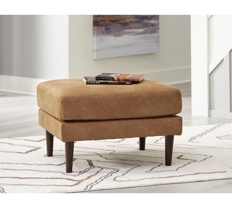 Telora Sofa, Loveseat, Chair and Ottoman - Caramel