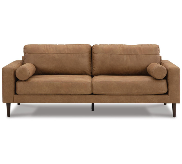 Telora Sofa, Loveseat, Chair and Ottoman - Caramel
