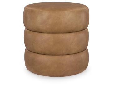 Ummi Swivel Accent Ottoman - Caramel