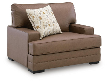VillaCourt Oversized Chair - Caramel