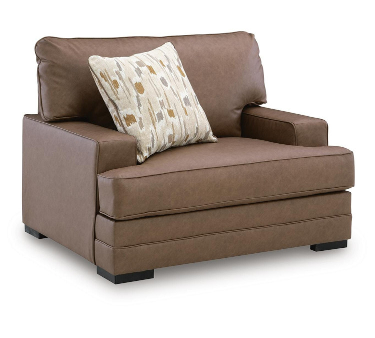 VillaCourt Oversized Chair - Caramel