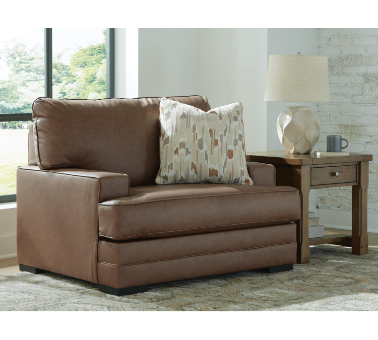 VillaCourt Oversized Chair - Caramel