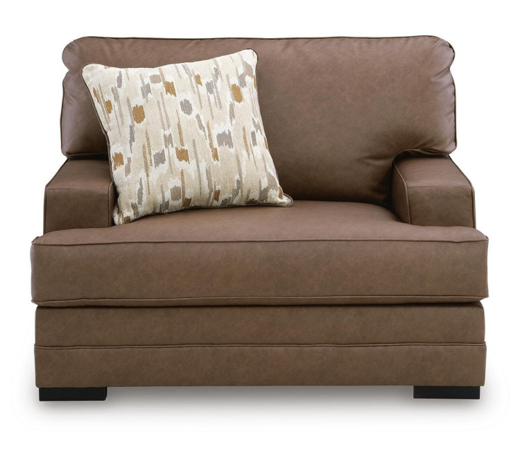 VillaCourt Oversized Chair - Caramel