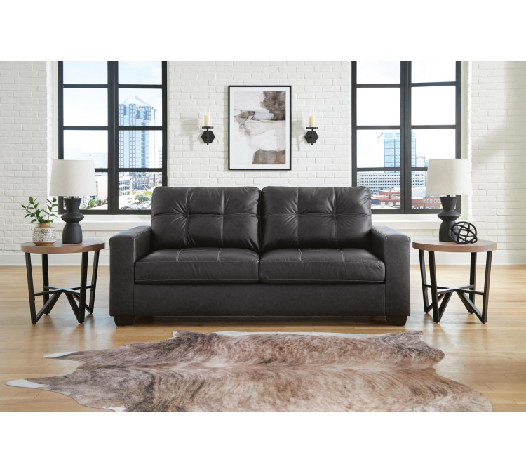 Barlin Mills Sofa and Loveseat - Carbon