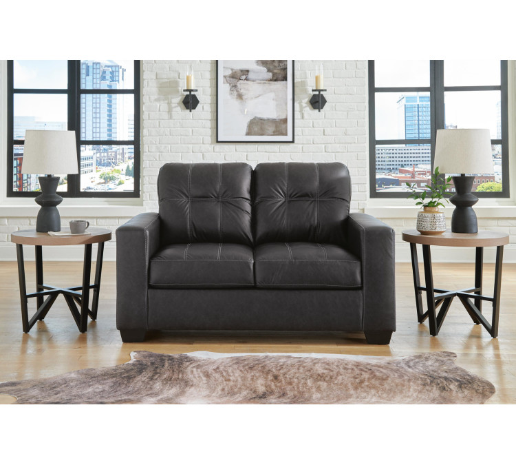 Barlin Mills Sofa and Loveseat - Carbon