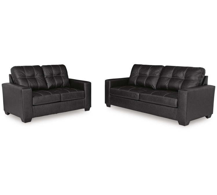 Barlin Mills Sofa and Loveseat - Carbon