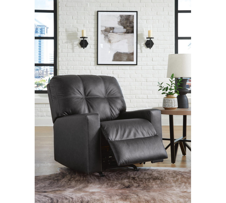 Barlin Mills Sofa, Loveseat and Recliner - Carbon