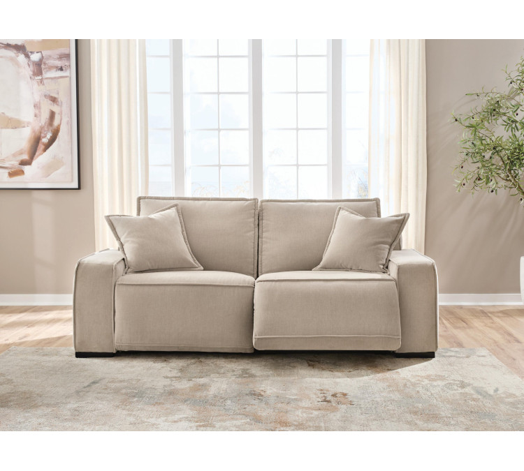 Carceri 2-Piece Power Reclining Sectional Loveseat - Cashmere