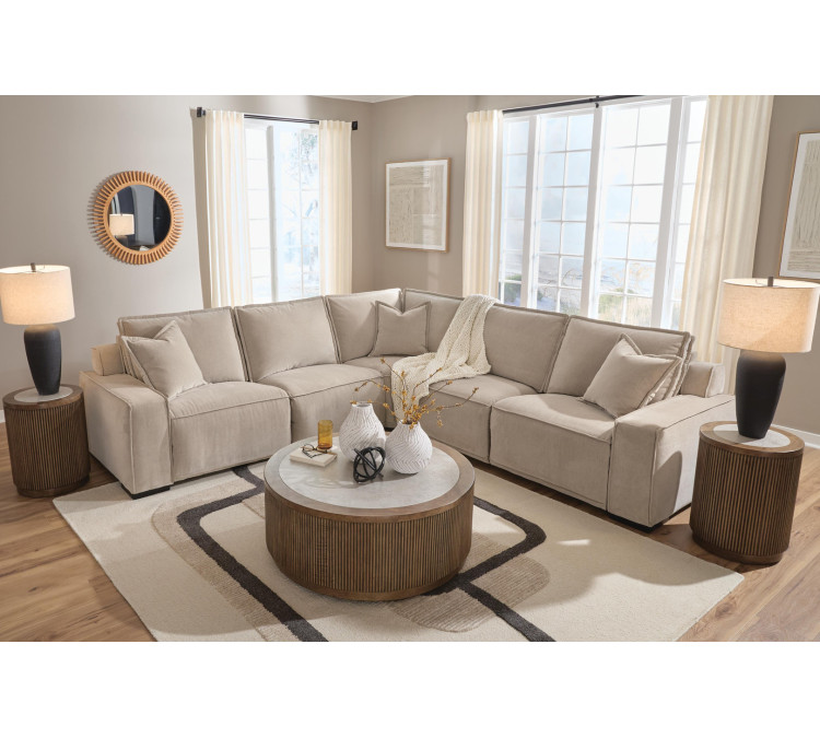 Carceri 5-Piece Power Sectional Reclining Sofa - Cashmere