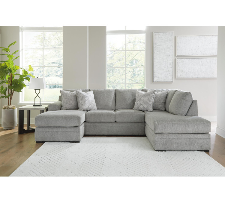 Casselbury 2-Piece Sectional with Chaise - Cement