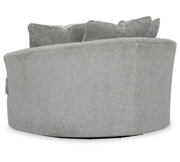 Casselbury Chair and Ottoman - Cement