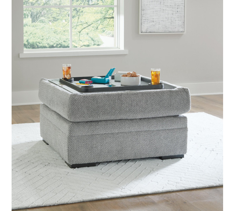Casselbury Ottoman With Storage - Cement