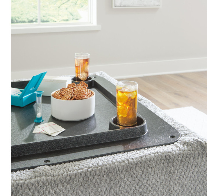 Casselbury Ottoman With Storage - Cement