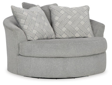 Casselbury Oversized Swivel Accent Chair - Cement