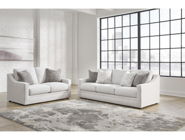 Maitelynn Sofa and Loveseat - Chalk