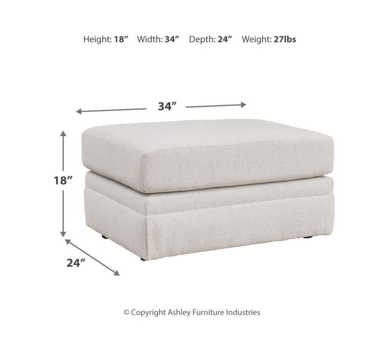 Maitelynn Sofa, Loveseat, Chair and Ottoman - Chalk