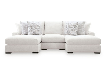Wynncroft Manor 3-Piece Double Chaise Sectional - Chalk