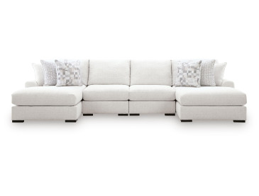 Wynncroft Manor 4-Piece Double Chaise Sectional - Chalk