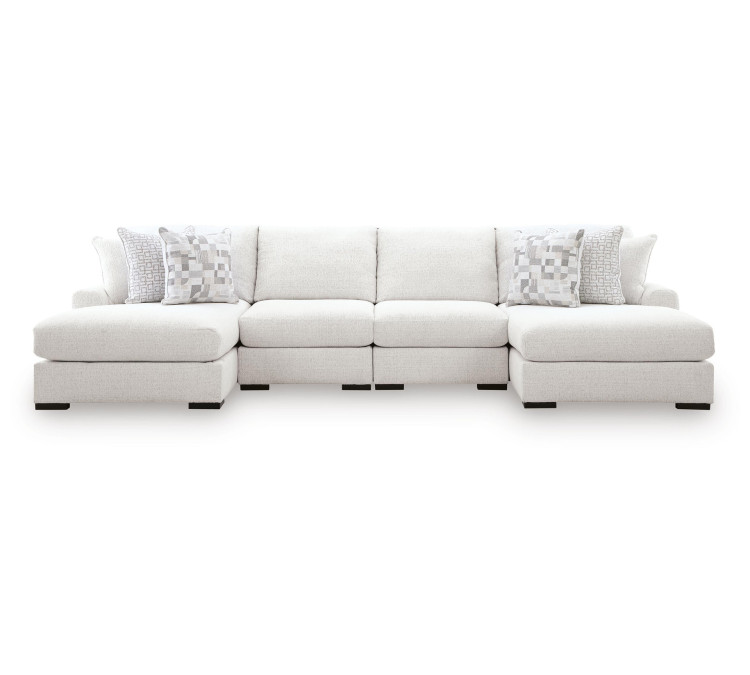 Wynncroft Manor 4-Piece Double Chaise Sectional - Chalk