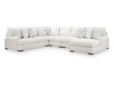 Wynncroft Manor 5-Piece Sectional with Chaise - Chalk