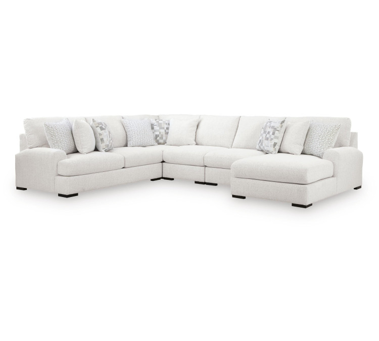 Wynncroft Manor 5-Piece Sectional with Chaise - Chalk