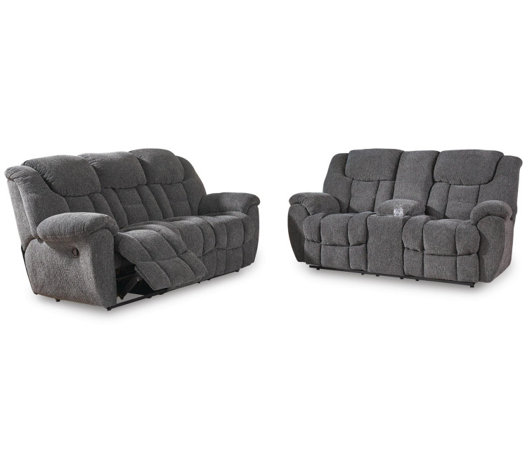 Foreside Sofa and Loveseat - Charcoal