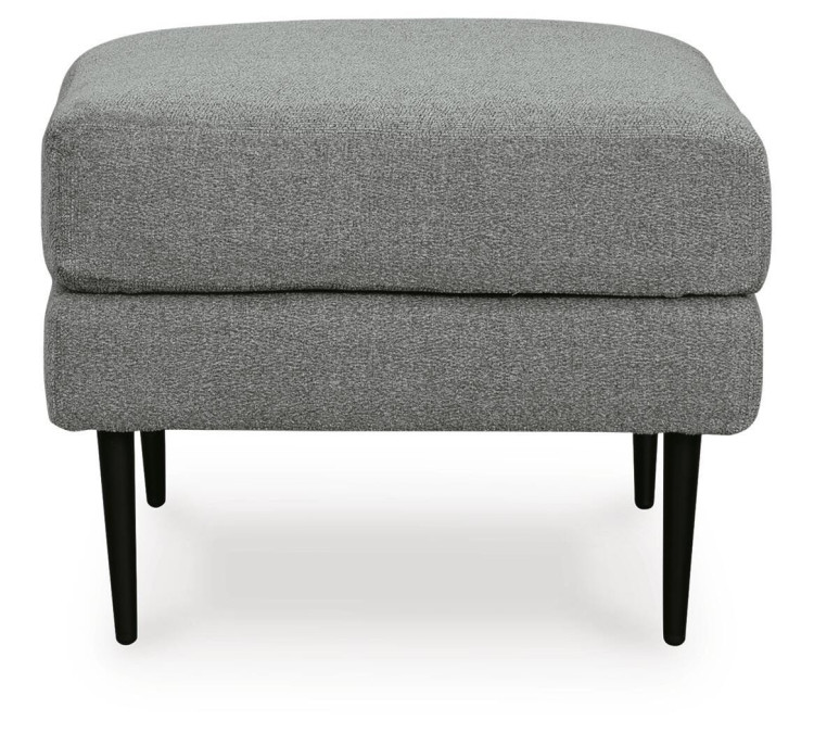 Hazela Ottoman - Charcoal