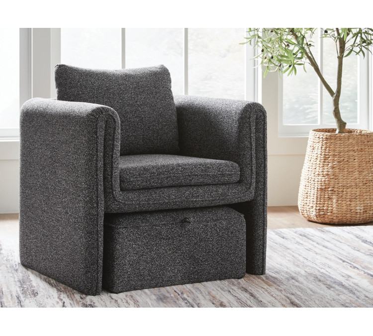 Vreni Accent Chair - Charcoal/Black
