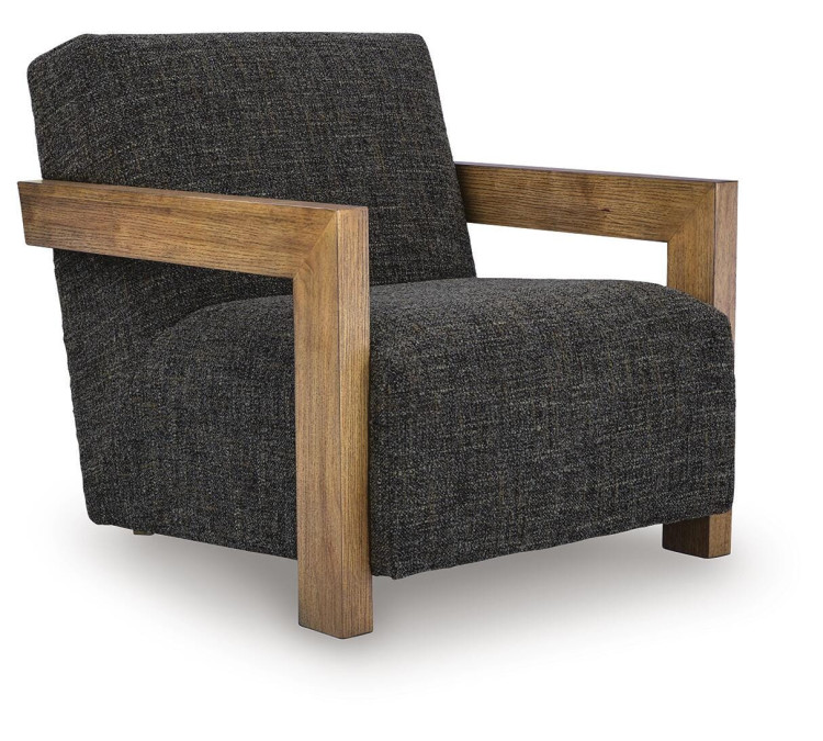 Dorney Accent Chair - Charcoal/Brown