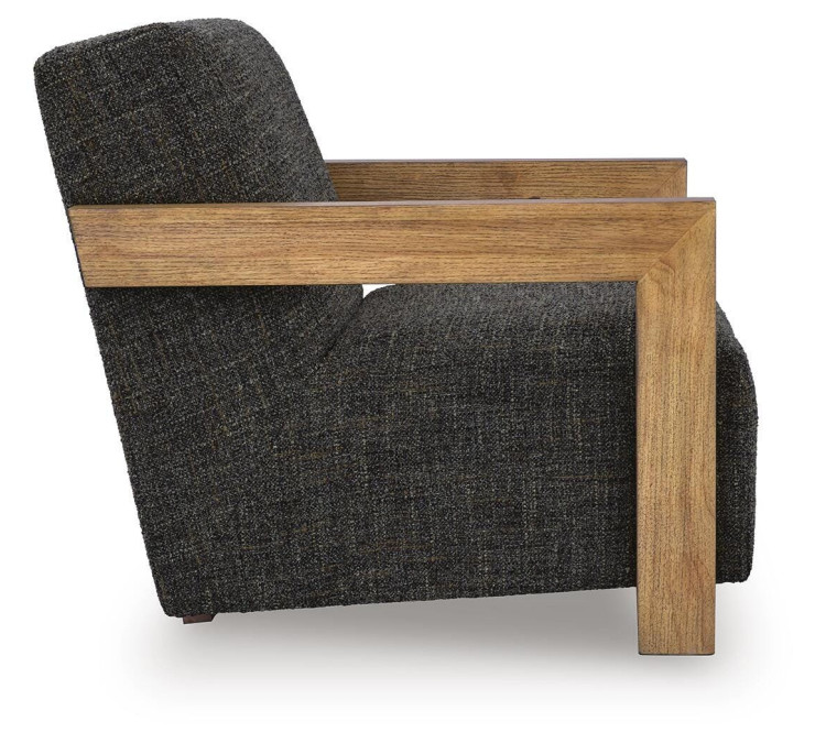 Dorney Accent Chair - Charcoal/Brown