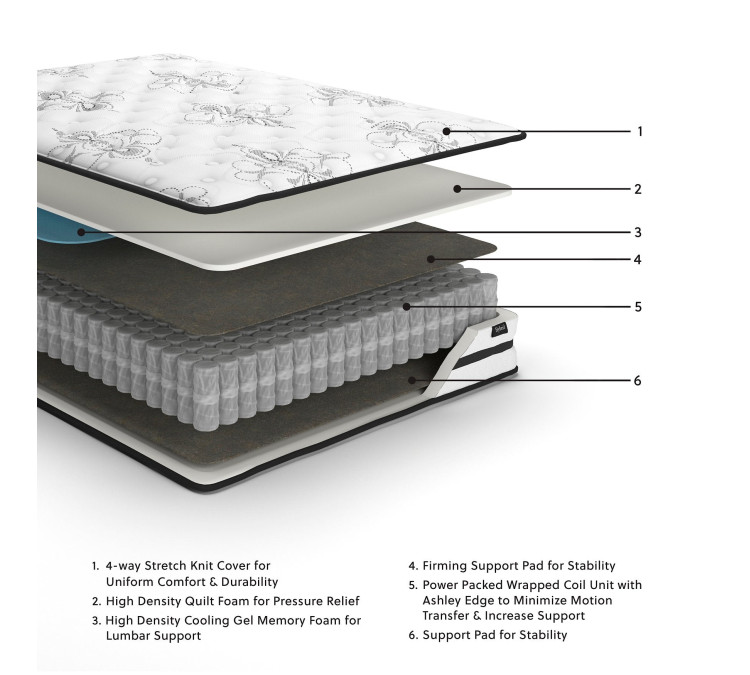 Chime 10 Inch Hybrid 10 Inch Mattress and Pillow