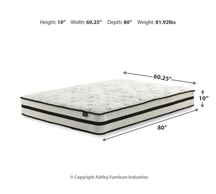 Chime 10 Inch Hybrid 10 Inch Mattress and Pillow