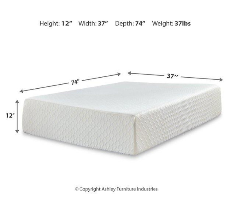 Chime 12 Inch Memory Foam Mattress in a Box - Full